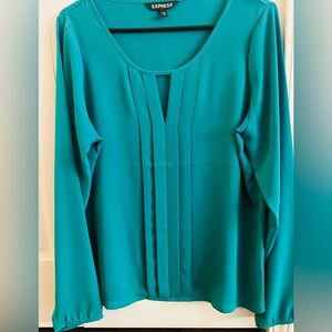 Like New Express Keyhole Pintucked Blouse - Size M